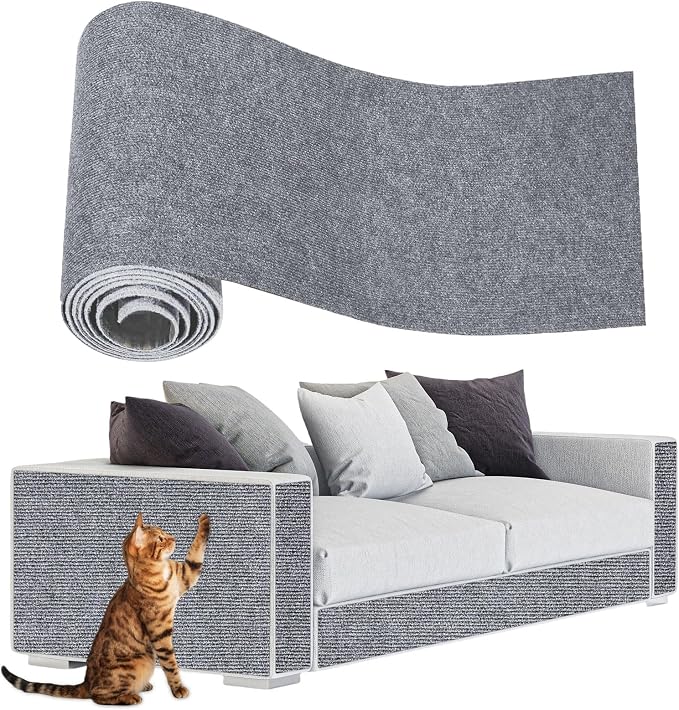 Anit Cat Scratch Couch Furniture Protector, 78.7x15.8 Cat Wall Corner Scratcher by ENONCI