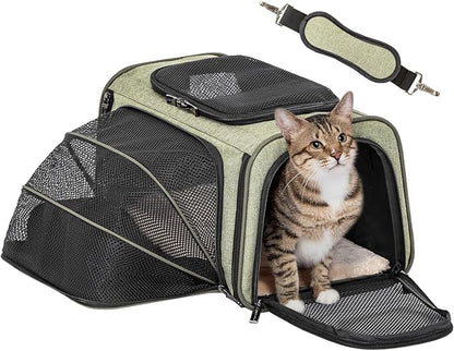 Petsfit Expandable Rabbit Carrier Small Cat Carrier Airline Approved by Petsfit