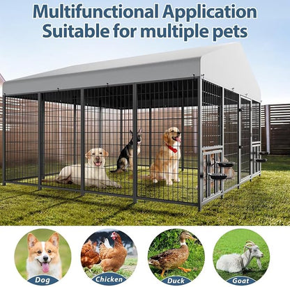 ROOMTEC Large Dog Kennel Outdoor Pet Pens Dogs Run - Image 7