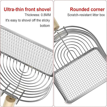 Ownpets Iron Metal Cat Litter Scoop, Heavy Duty Kitty Litter Scooper & Speed - Image 7
