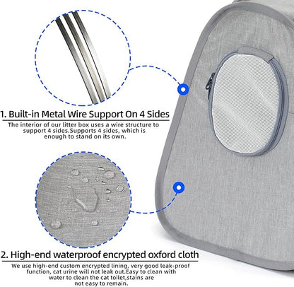 Collapsible Portable Cat Litter Box Standard - Image 5