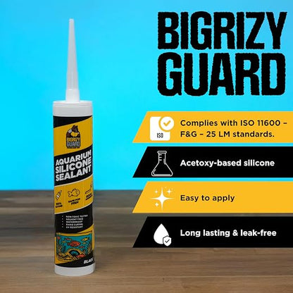 Aquarium Silicone Sealant Black 10.14 Fl oz Cartridge - Image 5