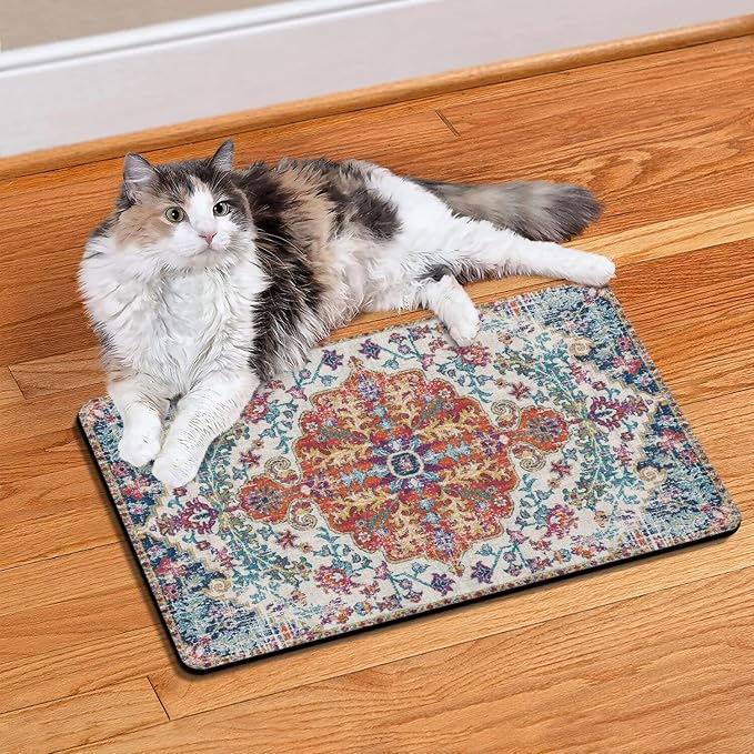 Pet Feeding Mat for Floors Waterproof Dog Mat for Food and Water Absorbent - Image 2