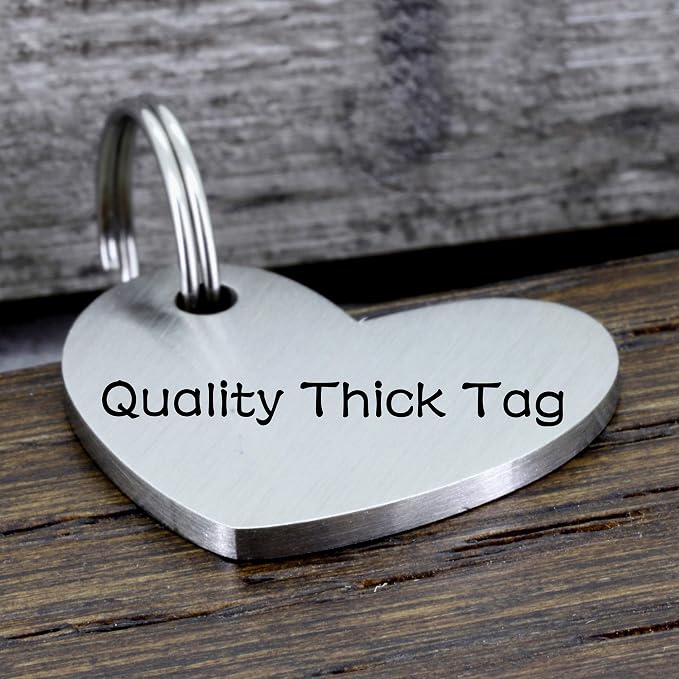 Ultra Joys Cat ID Tag Personalized Pet Tags, Durable Stainless Steel Small Pet - Image 5