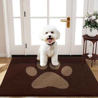 Buganda Dog Door Mat for Muddy Paws, Absorbent Dirt Trapper Non Slip Indoor by Buganda