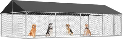 Outdoor Dog Enclosure Heavy Duty Dog Kennel House Mesh Dog Big Cage Pet Kennel by ATTAV