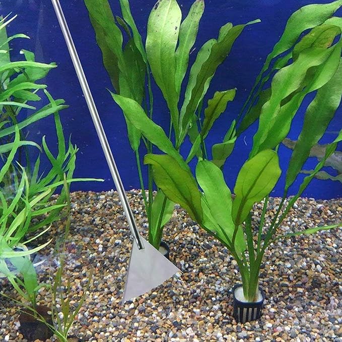 15in Aquascaping Tools, 4 in 1 Long Aquarium Tweezers Scissors Spatula - Image 7