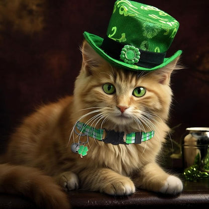Talltalk 15 Pcs Holiday Cat Collars St. Patrick's Day Easter Adjustable - Image 3
