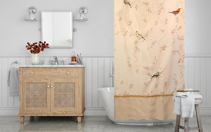 Avanti Linens - Fabric Shower Curtain, Nature Inspired Bathroom Decor by AvantiHomeSince1969