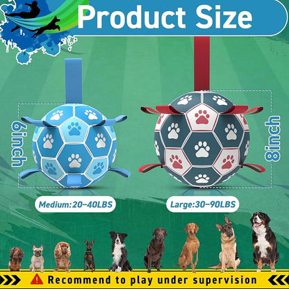 QDAN Dog Toy Balls, Premium Dog Soccer Ball - Image 2