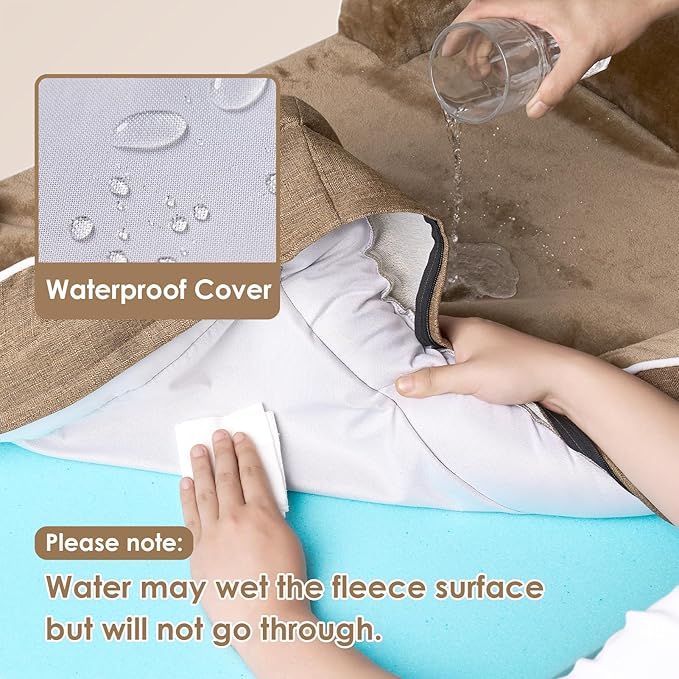 EHEYCIGA Orthopedic Dog Bed for Small Dogs, Waterproof Memory Foam Small Dog - Image 3