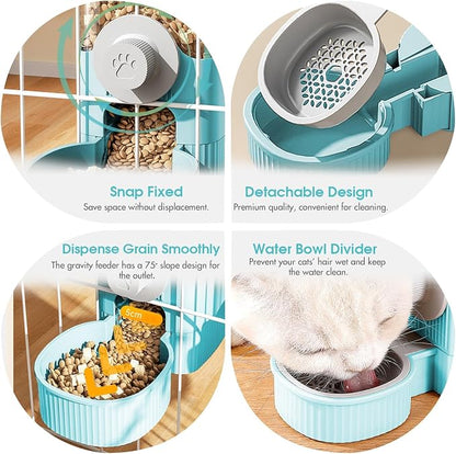 GPY Automatic Hanging Gravity Pet Feeder and Water Dispenser Set ，Automatic - Image 5