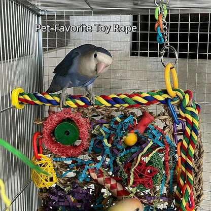 Bird Rope Perches, Parrot Toys, Bungee Rope Perches - Image 9