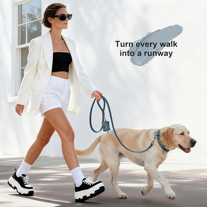 Didog Soft PU Leather Dog Collar, Stylish Quick Released Dog Collar - Image 4
