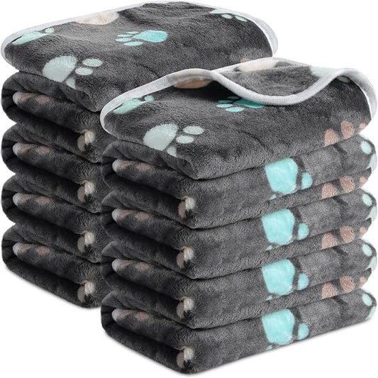 Tegeme 8 Pcs Fleece Dog Blankets by Tegeme