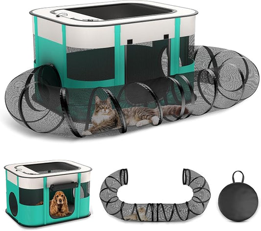 Upgrade Outdoor Cat Enclosure, Outdoor Cat Playpen Enclosed, Portable Catio Cat by BNISE