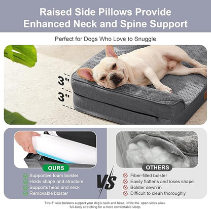 Orthopedic Dog Bed for Small and Medium Dogs, Memory Foam Pet Bed - Image 6