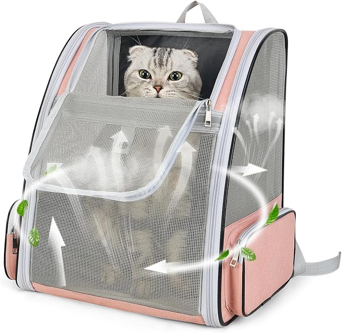 Cat Backpack Carrier Large Pet Backpack by ZEJOROSE