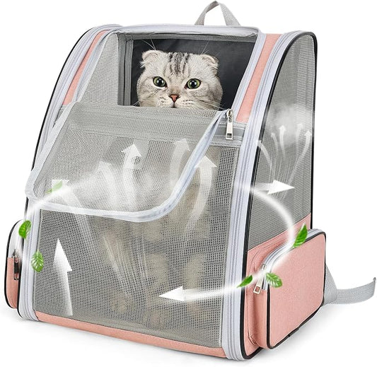 Cat Backpack Carrier Large Pet Backpack by ZEJOROSE
