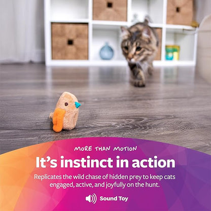 SmartyKat Chickadee Chirp Electronic Sound Cat Toy, Contains Catnip, Battery - Image 5