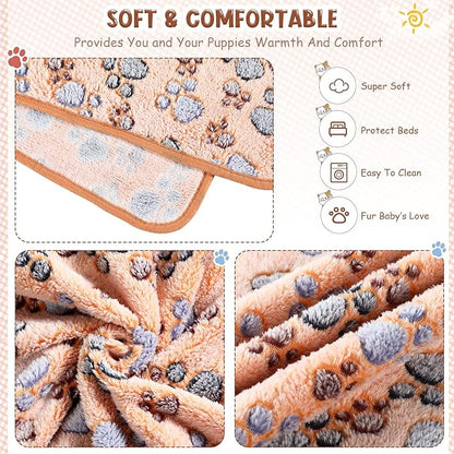Tatuo 4 Pcs Dog Blanket for Pet Cat Blankets Indoor Puppy Teething Stuff Toys - Image 3