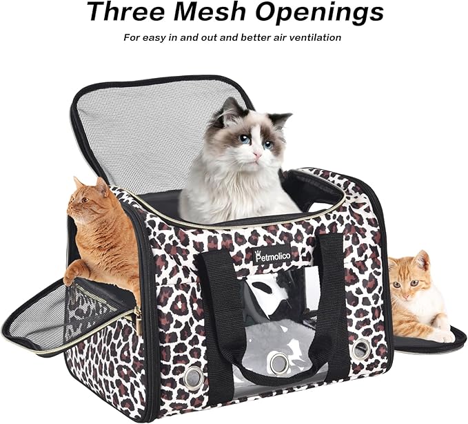 Petmolico Cat Carrier Soft-Sided Pet Bag - Image 3
