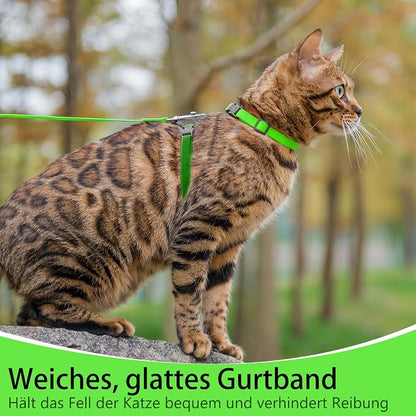PUPTECK Adjustable Cat Harness and Leash Set Escape Proof Kitten Strap Collar - Image 7