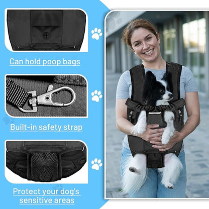 Petmolico Pet Dog Carrier Backpack, Adjustable Dog Legs-Out Front Backpack - Image 4