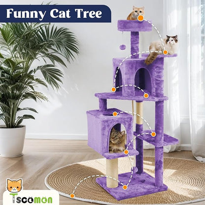 58.5inch Large Cat Tree Tower Condo - Image 3