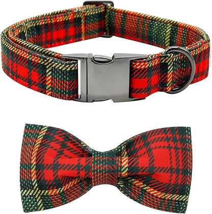 Dog Collar - Thanksgiving Turkey Dog Collar Bowtie Gift Puppy Soft Bow by BoboRainbow