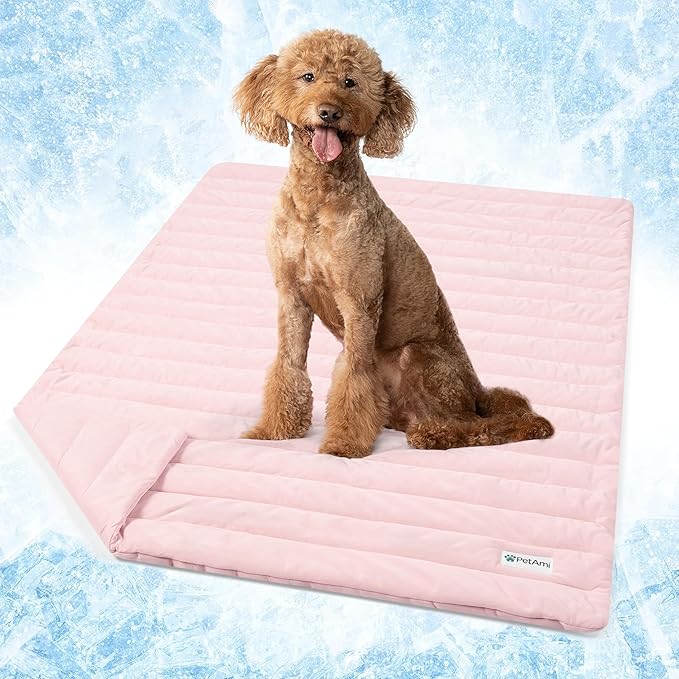 PetAmi Cooling Mat for Dog, Premium Pet Cooling Blanket for Crate Kennel by PetAmi