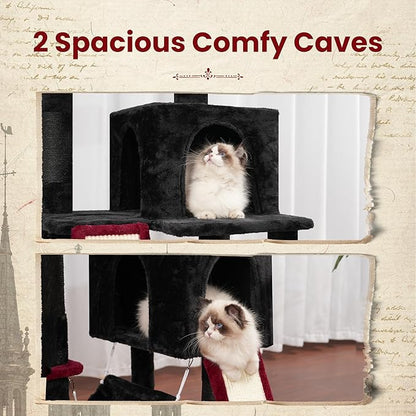 Cat Tree for Indoor Cats, Gothic Sturdy Cat Tree House - Image 4