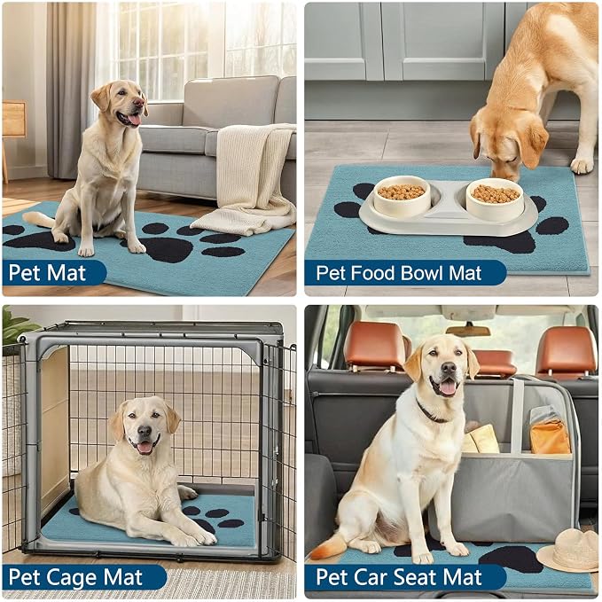 Buganda Dog Door Mat for Muddy Paws, Absorbent Dirt Trapper Washable Indoor - Image 9