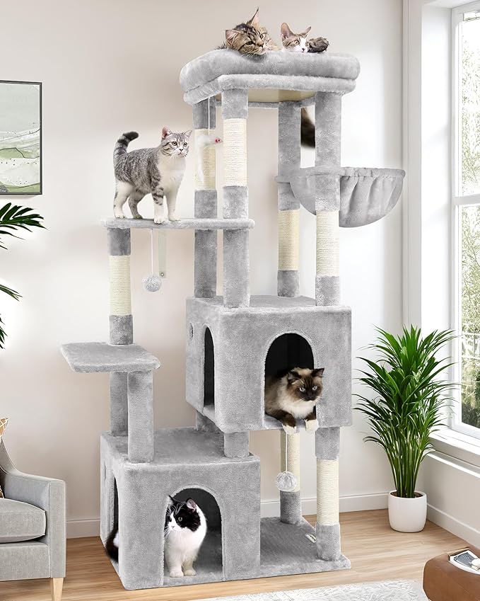 Globlazer Cat Tower for Indoor Cats, Heavy Duty Cat Trees for Large Adult Big by Globlazer
