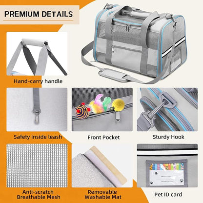 Cat Carrier Dog Carrier TSA Airline Approved - Image 3