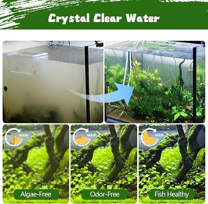 Aquarium Filter Floss 12 * 72 Inches, Dual Density Aquarium Filter Pad - Image 3