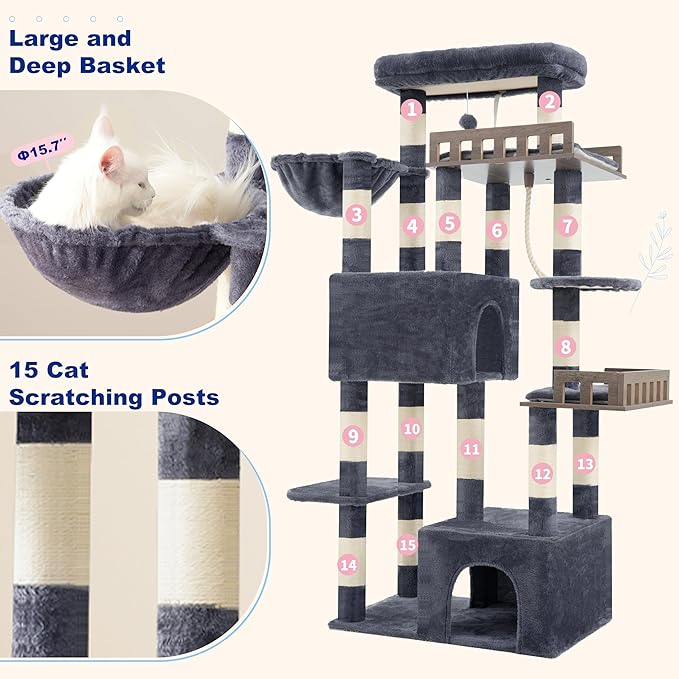 Maine Coon Cat Tree, Heavy Duty Cat Tree - Image 6