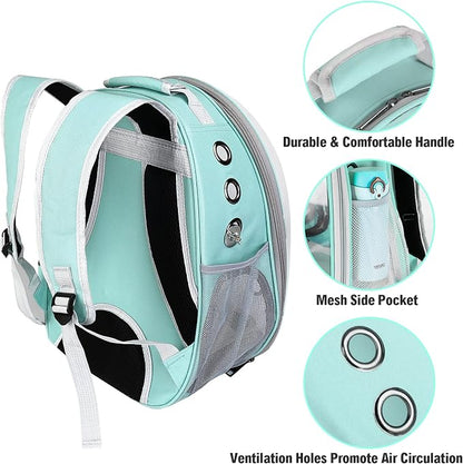 Bird Backpack Carrier with Perch, Portable Wild Bird Travel Cage Bag, Parrot - Image 3