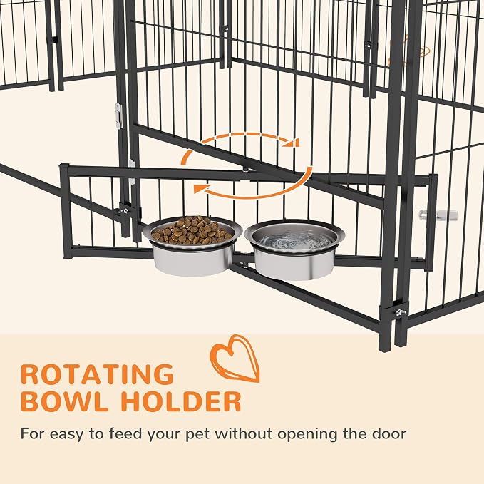 PawHut Outside Dog Kennel, 6.9' x 4.6' x 5' Puppy Play Pen - Image 5