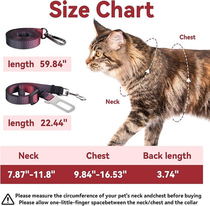 Cat Harness and Leash Set, 3-in-1 Escape Proof Adjustable, Comfortable Soft - Image 6