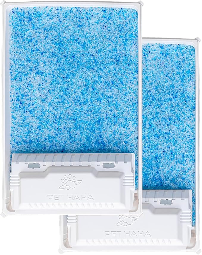 Crystal Cat Litter and Disposable Litter Trays 2 Sets Compatible by PETHAHA