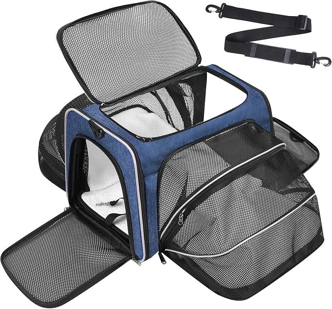 Premium Pet Carrier – Dog & Cat Travel Bag, Airline Approved, Soft-Sided Design by Unknown
