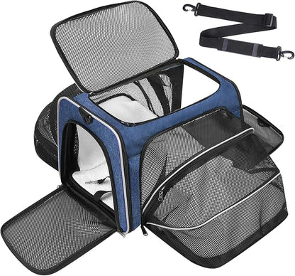 Premium Pet Carrier – Dog & Cat Travel Bag, Airline Approved, Soft-Sided Design by Unknown