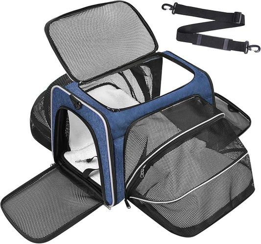 Premium Pet Carrier – Dog & Cat Travel Bag, Airline Approved, Soft-Sided Design by Unknown