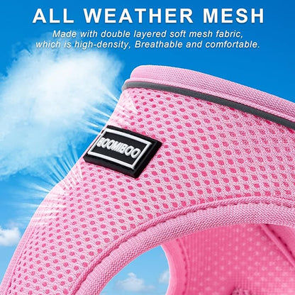 BOOMIBOO Dog Harness with Leash Set, No Pull Adjustable Reflective Step-in - Image 5