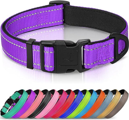 Joytale Reflective Dog Collar, Soft Neoprene Padded Breathable Nylon Pet Collar by Joytale