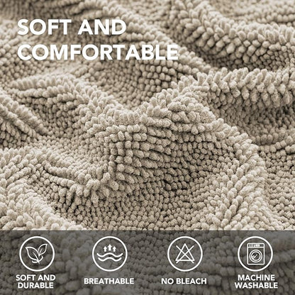 H.VERSAILTEX Non Slip Pet Couch Cover Chenille Dog Bed Protector Thick Soft - Image 2