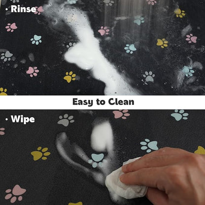 Cat Food Mat Absorbent Dog Mat for Food and Water Non Slip Quick Dry Dog Bowl - Image 7