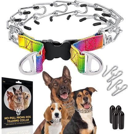 PetJett Prong Collar for Dogs Training Collar Adjustable Choke Collar for Dog by PETJETT