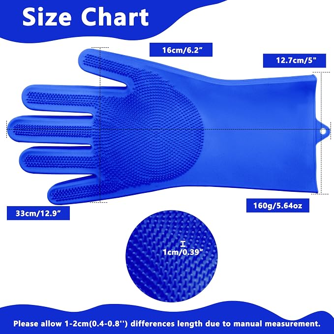 Pet Grooming Gloves—Heat Resistant Dog Washing Gloves - Image 2